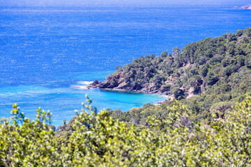 Archipelago off Hyeres in the Mediterranean