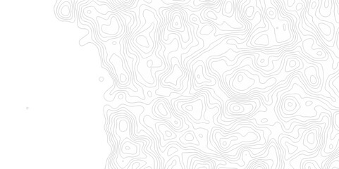 	
Vector geography landscape Topo contour map on white background, Topographic contour lines. Seamless pattern with lines Topographic map. Geographic mountain relief diagram line wave carve pattern.