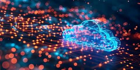 Enhancing cost efficiency and performance through optimized cloud infrastructure for seasonal demand fluctuations. Concept Cloud Infrastructure, Cost Efficiency, Performance Optimization