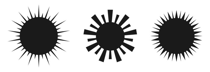 various sunburst icon