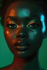 African model black woman face beauty