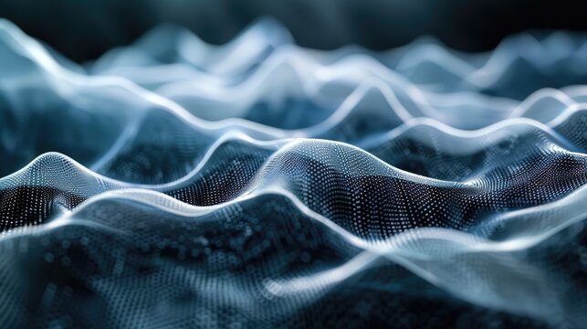 Blue and black waves. AIG535