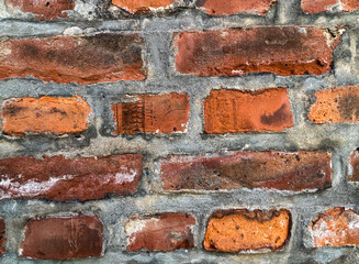 Brick wall. Copy space. Close-up.
