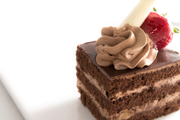 Pastel de mousse de chocolate