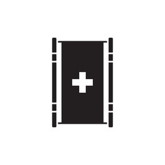 Emergency stretcher icon design, isolated on white background, vector illustration