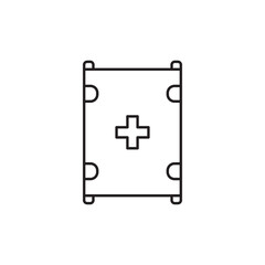 Emergency stretcher icon design, isolated on white background, vector illustration