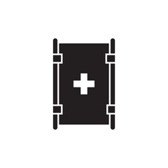 Emergency stretcher icon design, isolated on white background, vector illustration