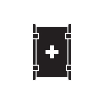 recommend clip art: Emergency stretcher icon design, isolated on white background, vector illustration