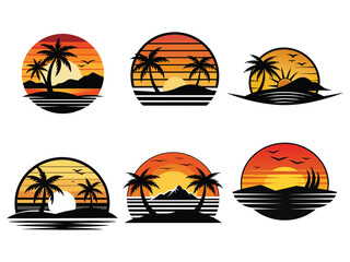 Radiant Horizons Crafting the Perfect Sunset Logo