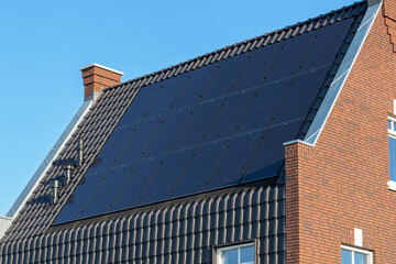 Fototapeta premium solar panels on roof