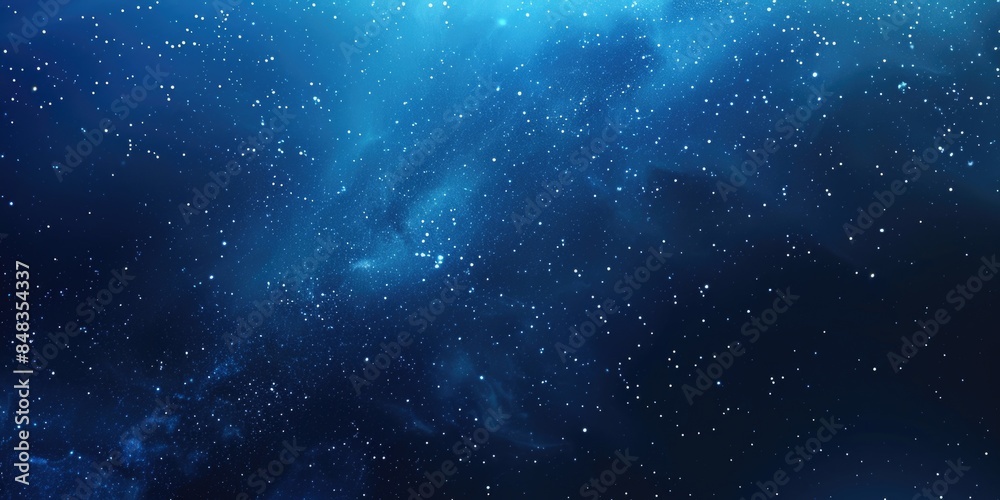 Wall mural stars filled night sky