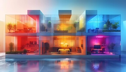 Webinar Training Hub, virtual training hub with different rooms hosting webinar sessions on various business and internet technology topics, 