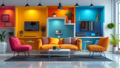 Webinar Training Hub, virtual training hub with different rooms hosting webinar sessions on various business and internet technology topics, 