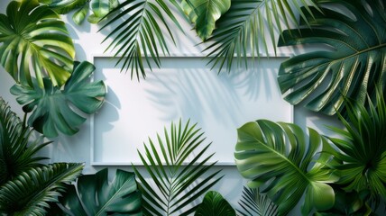 Tropical banana palm leaf texture in garden, abstract green foliage. Large scale natural jungle exotic background