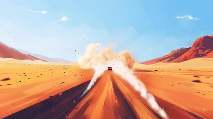 Race in the desert