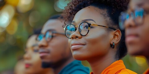 HBCU students celebrate Black History Month by honoring cultural heritage and empowerment. Concept Black History Month, HBCU students, Cultural heritage, Empowerment, Celebration