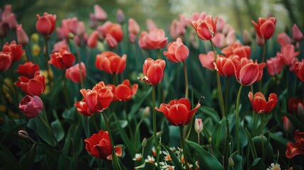 Fototapeta premium Spring s Arrival Unveils the Emergence of Vibrant Greenery