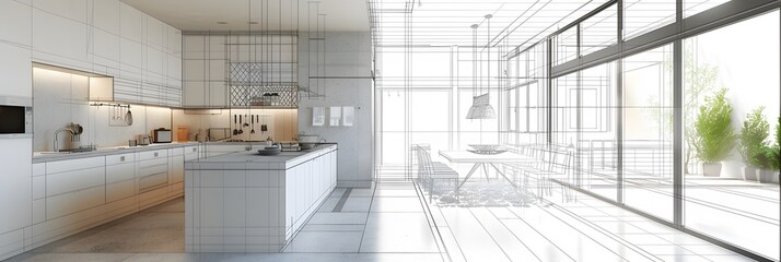 Home architecture interior design project