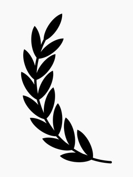 recommend clip art: Single Gold laurel wreath icon vector isolated on white background. Rice Wheat Rice Paddy, Rice Clipart, Wheat Clipart vector Isolated. Single Gold Laurel wreath assortment.