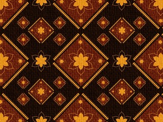Thai pattern golden flower design