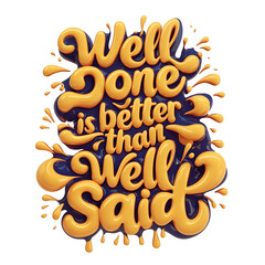 3d Typography for T-Shirt