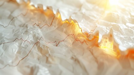 Heart and Electrocardiogram Against a Clean, Minimalist White Background Emphasizing Cardiac Health and Medical Precision