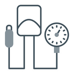 Blood Pressure Gauge Line Fill Icon