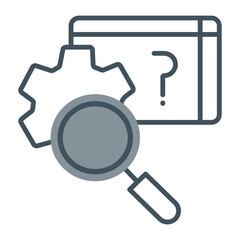 Research Process Line Fill Icon