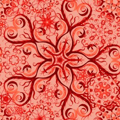 seamless floral herbal background pattern