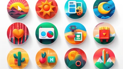 Icon set for Visual Narrative Toolkit