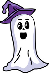 Halloween ghost illustration