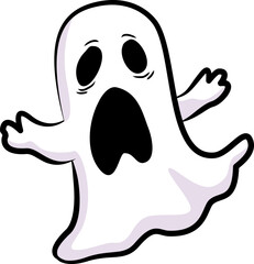 Halloween ghost illustration