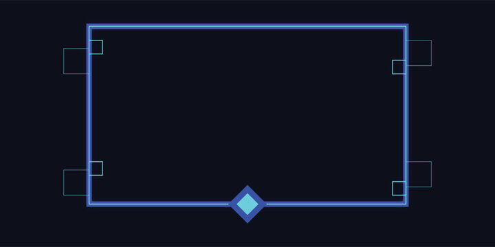Streaming Face Cam Panel Sci Fi Style