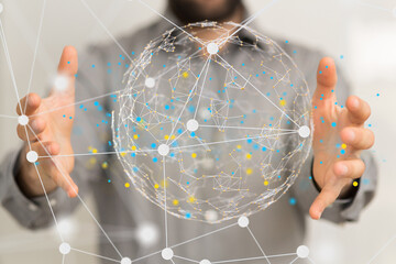 conference team work connection digital concept