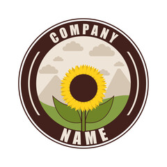 Agro company vector logo