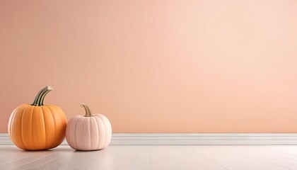 pumkin background with empty space for text