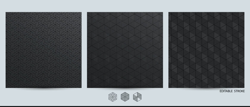 black gray line hexagon abstract geometric business pattern for business networking finance law lawyer education concept. background texture for elegant luxury business card brochure poster booklet