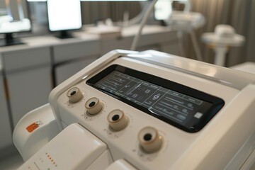 Obraz premium Advanced IPL Machine Controls and Interface for Precision Treatments in Modern Aesthetic Clinics