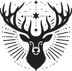 deer vector silhouette 
