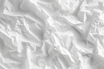 Obraz premium Crumpled white paper texture