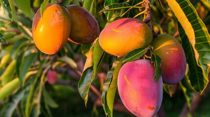 Bountiful Mango Tree in Full Harvest