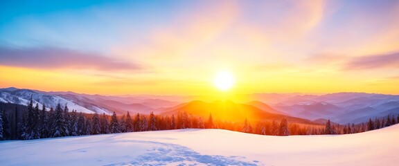 Obraz premium Background of mountain scenery with cloudy sky and colorful trees, rural atmosphere, sakura pine 