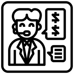 CUSTOMER SERVICE,telemarketer,headphones,communications,user.svg