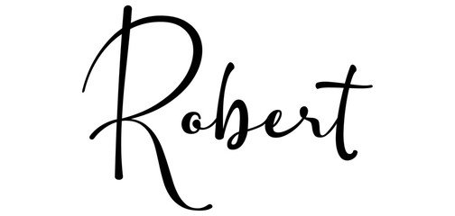 Robert - colore nero - parola nome scritta  - ideale per websites, presentazioni, biglietti, banners,  sweatshirt, stampe, cricut, silhouette, sublimazioni, etichette, adesivi