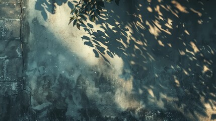 Realistic aesthetic shadow background overlay