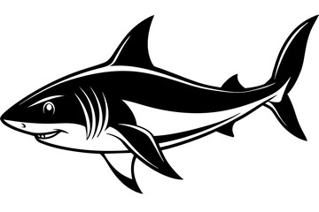 shark  silhouette vector