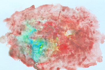 red and green abstract watercolor background