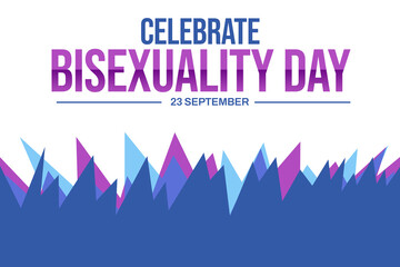 International Celebrate Bisexuality Day background Recognizing and Supporting Bisexual Individuals' Visibility and Rights Worldwide.