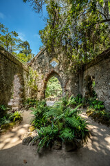 Fototapeta premium Ruins of a church in Sintra Portugal
