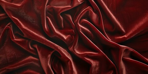 Obraz premium red cloth with folds on it's surface
